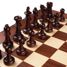 Cargar imagen en el visor de la galería, STAUNTON POLISHED MAHOGANY chess pieces Mora