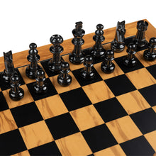 Cargar imagen en el visor de la galería, OLIVE BLACK DELUXE SET chess sets Chess Is Art