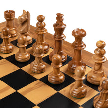 Cargar imagen en el visor de la galería, OLIVE BLACK DELUXE SET chess sets Chess Is Art