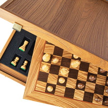 Cargar imagen en el visor de la galería, OLIVE WITH BOX SET chess sets Manopoulos