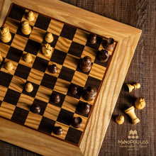 Cargar imagen en el visor de la galería, OLIVE WITH BOX SET chess sets Manopoulos