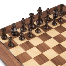 Cargar imagen en el visor de la galería, STAUNTON EUROPE POLISHED WALNUT chess pieces Mora