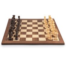 Cargar imagen en el visor de la galería, WALNUT FOLDING SET chess sets Chess Is Art