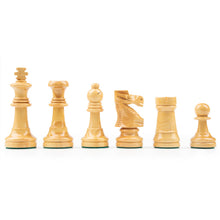 Cargar imagen en el visor de la galería, STAUNTON VARNISHED BLACK chess pieces Mora