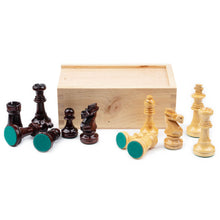 Cargar imagen en el visor de la galería, STAUNTON VARNISHED MAHOGANY chess pieces Mora