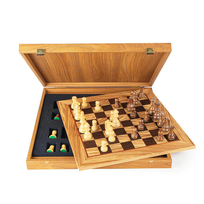 OLIVE WITH BOX SET chess sets Manopoulos