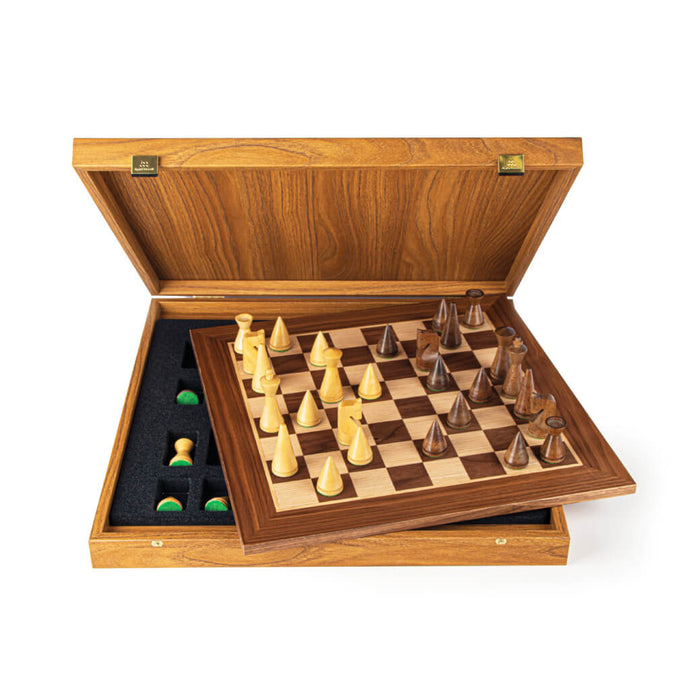 WALNUT WITH BOX SET chess sets Manopoulos
