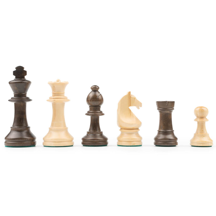 STAUNTON EUROPE POLISHED WALNUT chess pieces Mora