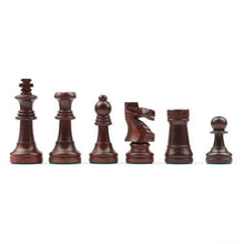 Load image into Gallery viewer, STAUNTON POLISHED MAHOGANY chess pieces Mora
